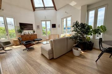 Boulogne-Billancourt - appartement duplex dernier étage, 2 chambres, cave